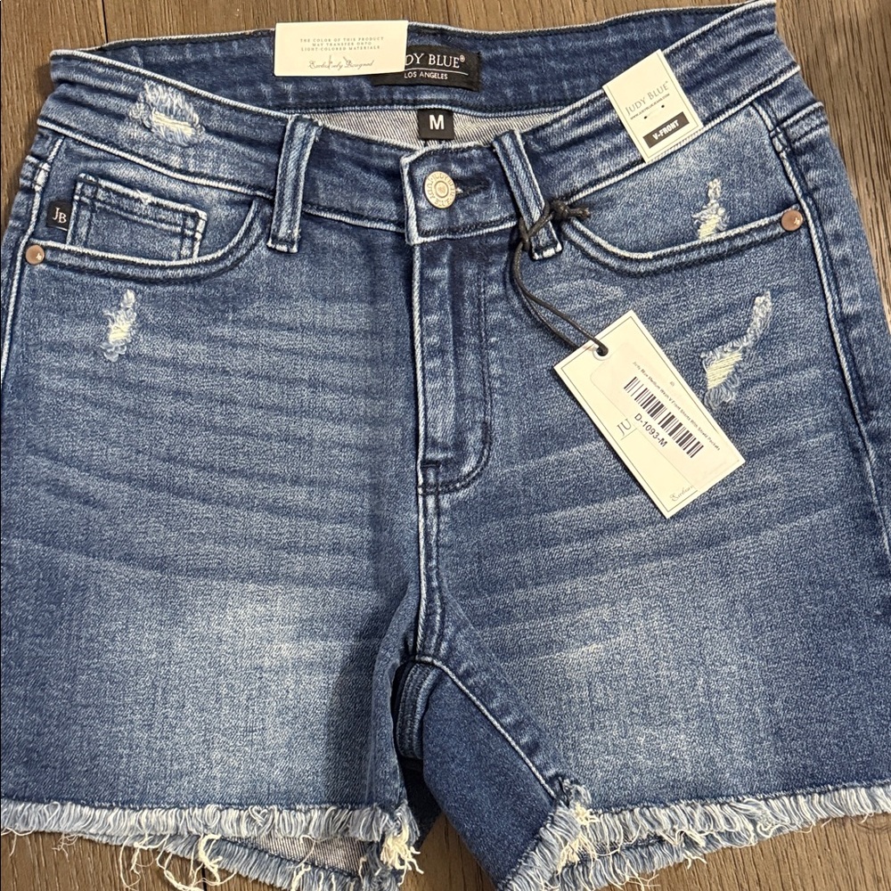 Judy Blue Distressed Denim Shorts